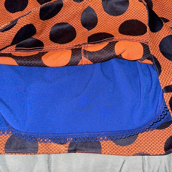 Maeve Orange and Black Polka Dot Dress - Picture 8 of 16